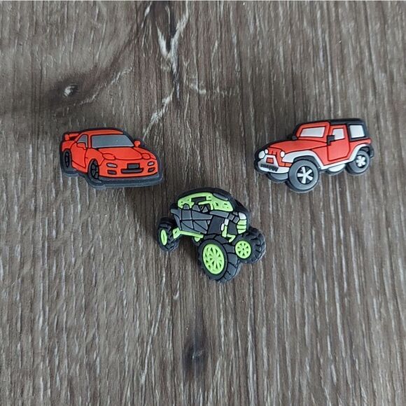 Vehicles Croc Charms Set of 3 - Picture 1 of 2